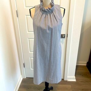 Banana Republic Seersucker Sleeveless Dress Sz 2